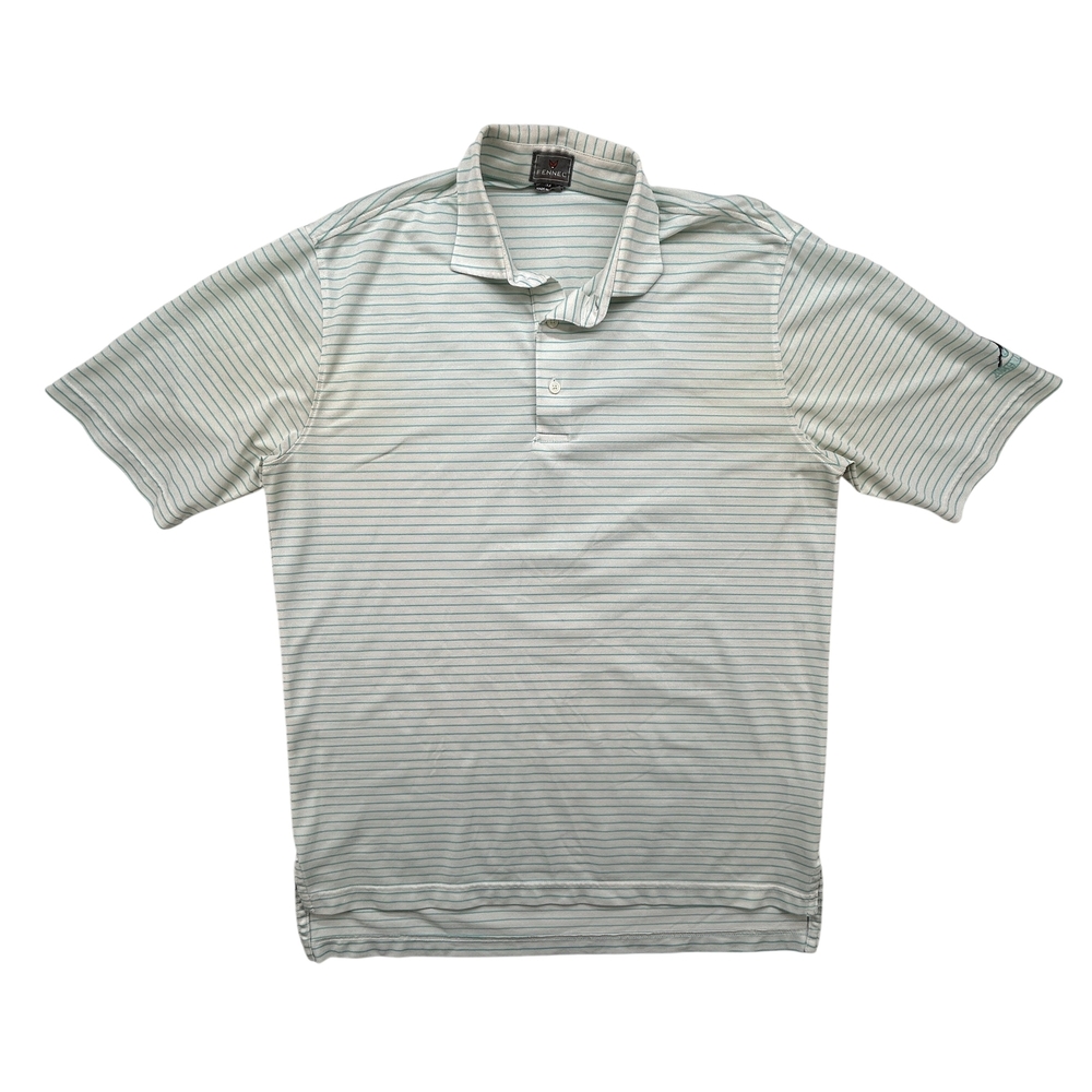 Fennec Shirt Mens Medium Striped Polo Performance Golf Stretch Lightweight